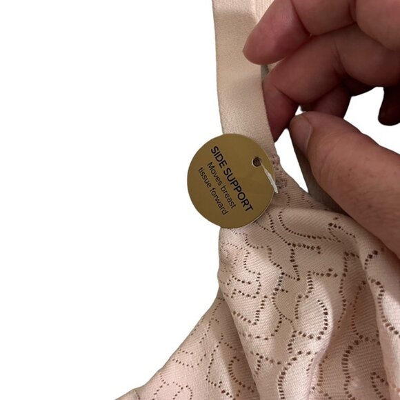 Wacoal beige nude bra lined no padding side support women's 38C - Picture 3 of 6